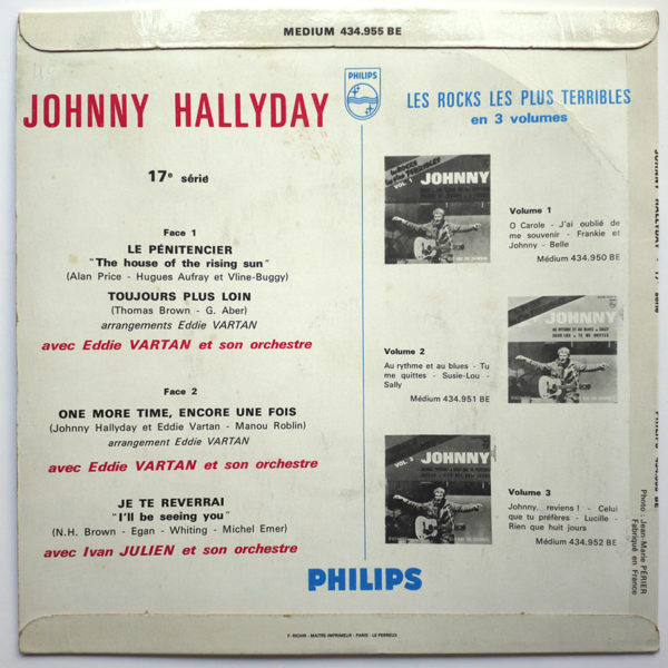 Le Penitencier Collections Johnny Hallyday