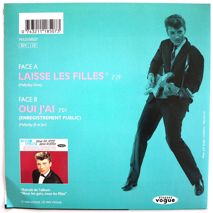 ② Johnny Hallyday, vinyle  Nous les gars, nous les filles  — Vinyles