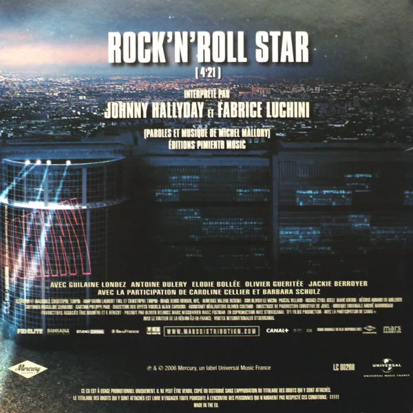 ROCK'N'ROLL STAR en duo avec Fabrice Luchini (CD Promo 11111) - Image 2