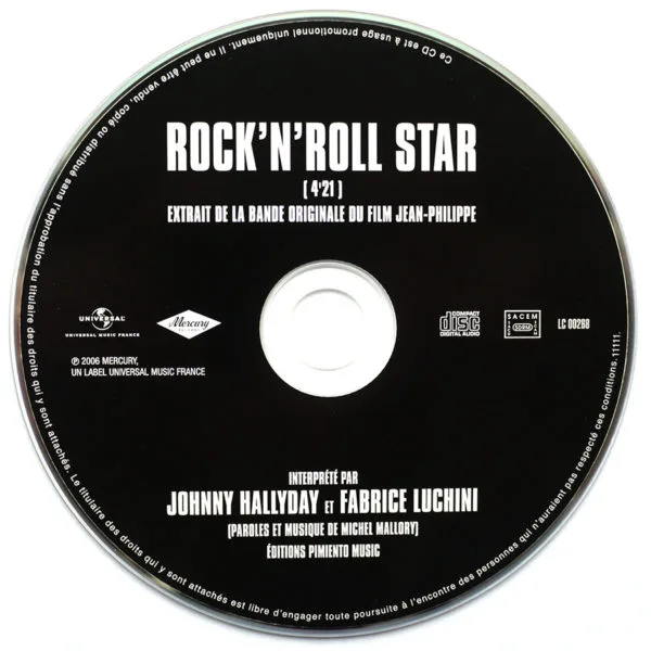 ROCK'N'ROLL STAR en duo avec Fabrice Luchini (CD Promo 11111) - Image 3
