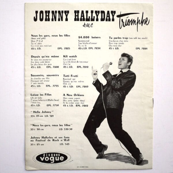 PROGRAMME VOGUE 1961 - Image 2