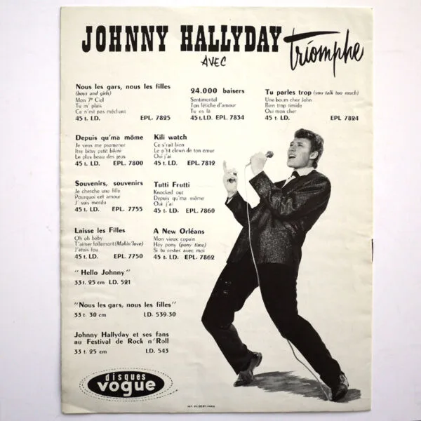 PROGRAMME VOGUE 1961 - Image 2