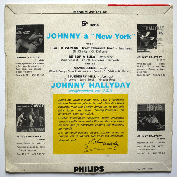 JOHNNY A NEW YORK (Réédition en Pochette Papier – Label Vert) - Image 2