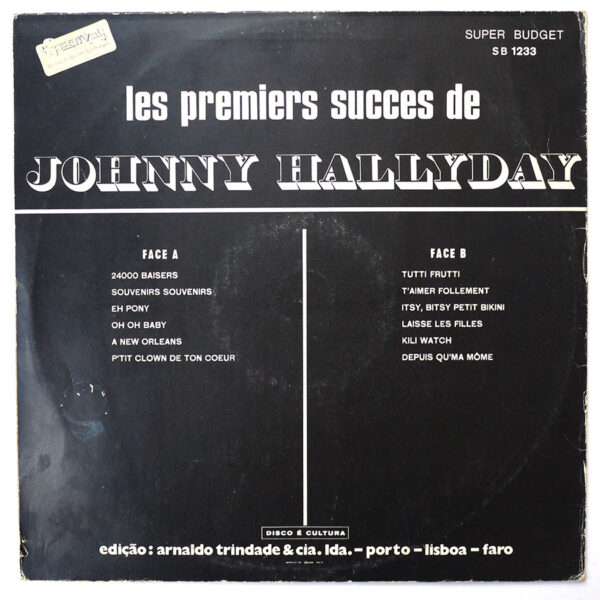 LES PREMIERS SUCCES DE JOHNNY HALLYDAY (Original – Label Rouge)  (PORTUGAL) - Image 2