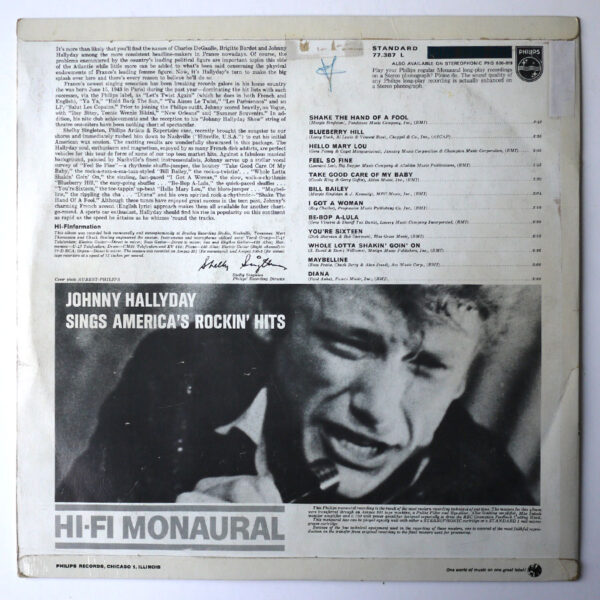 SINGS AMERICA’S ROCKIN’ HITS (RARE - Edition en Label NOIR !) - Image 2