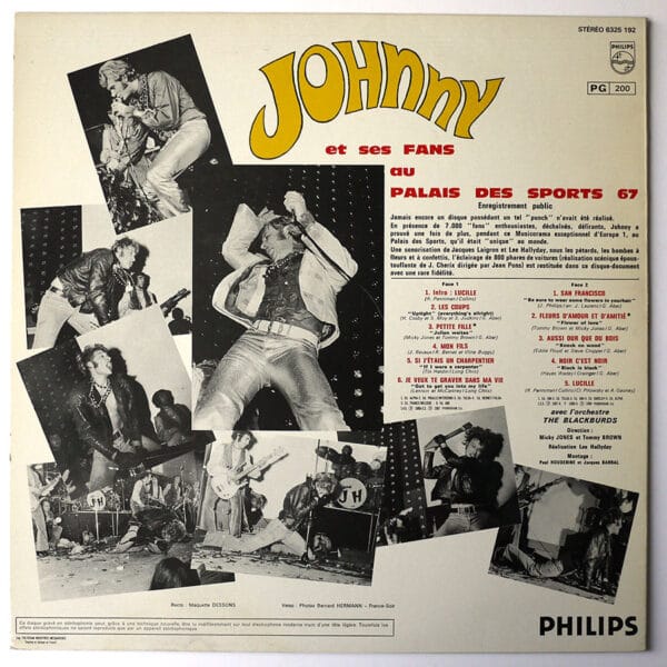 JOHNNY AU PALAIS DES SPORTS (1967) – (Réédition 6325.192 – Code PG200) - Image 2