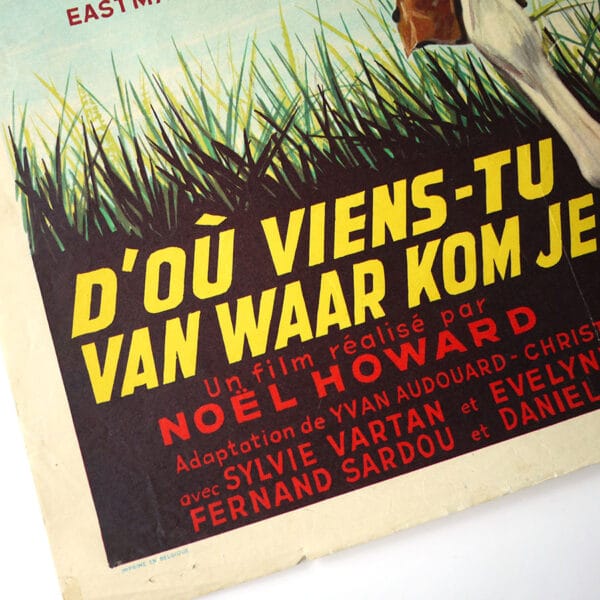 D'OU VIENS-TU JOHNNY ? (Affichette Belge Original de 1963) - Image 3
