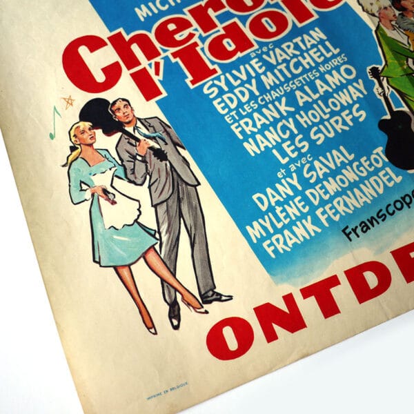 CHERCHEZ L'IDOLE  (Affichette Belge Original de 1964) - Image 3