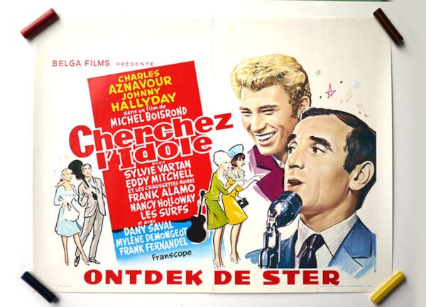 CHERCHEZ L'IDOLE  (Affichette Belge réédition)
