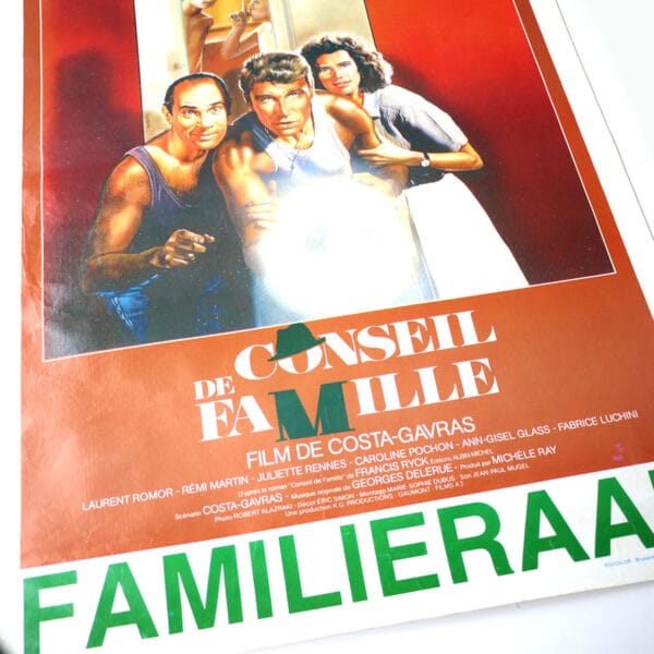 CONSEIL DE FAMILLE  (Affichette Belge Original de 1986) - Image 3