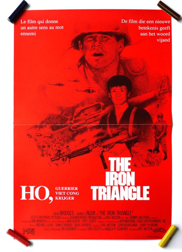 THE IRON TRIANGLE  (Affichette Belge Original de 1988)