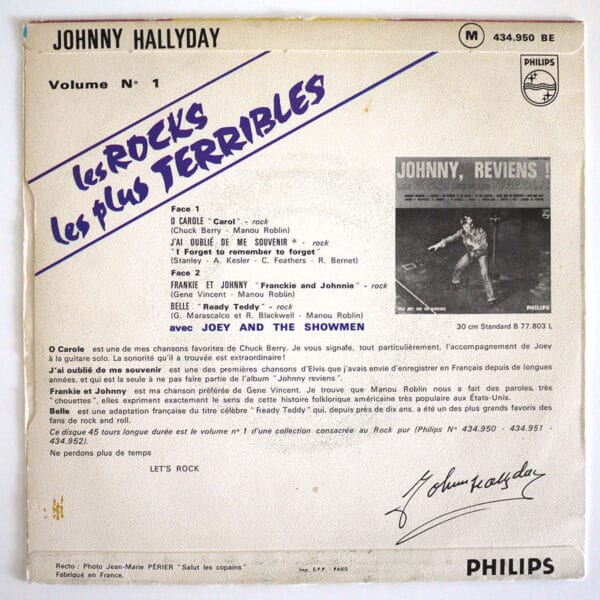 LES ROCKS LES PLUS TERRIBLES (Vol. 1)  (Réédition en Pochette Papier – Label Vert) - Image 2