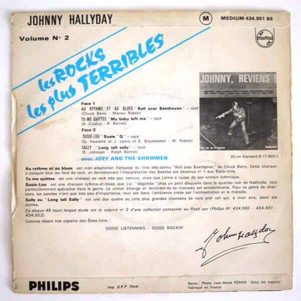 LES ROCKS LES PLUS TERRIBLES (Vol. 2)  (Réédition en Pochette Papier – Label Vert) - Image 2