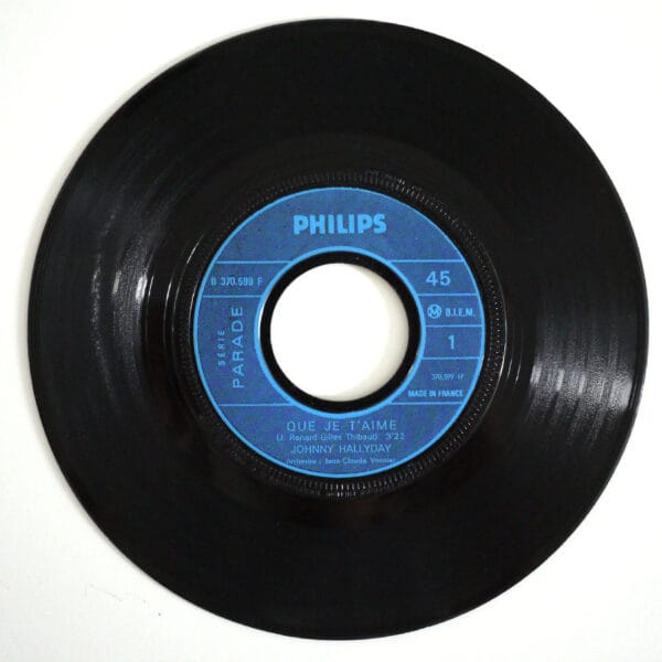 QUE JE T’AIME … (Pochette Rarissime > Johnny ROUGE > Au-dessus de Johnny Jaune !) - Image 3
