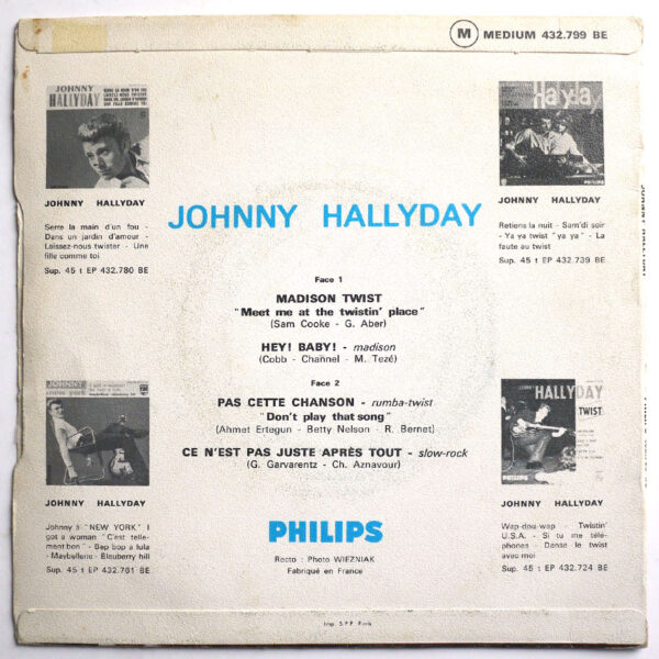 PAS CETTE CHANSON  (Réédition en Pochette Papier - Label Vert) - Image 2