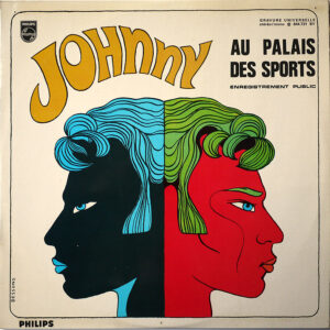 JOHNNY AU PALAIS DES SPORTS (1967) - (Verso BLANC !)